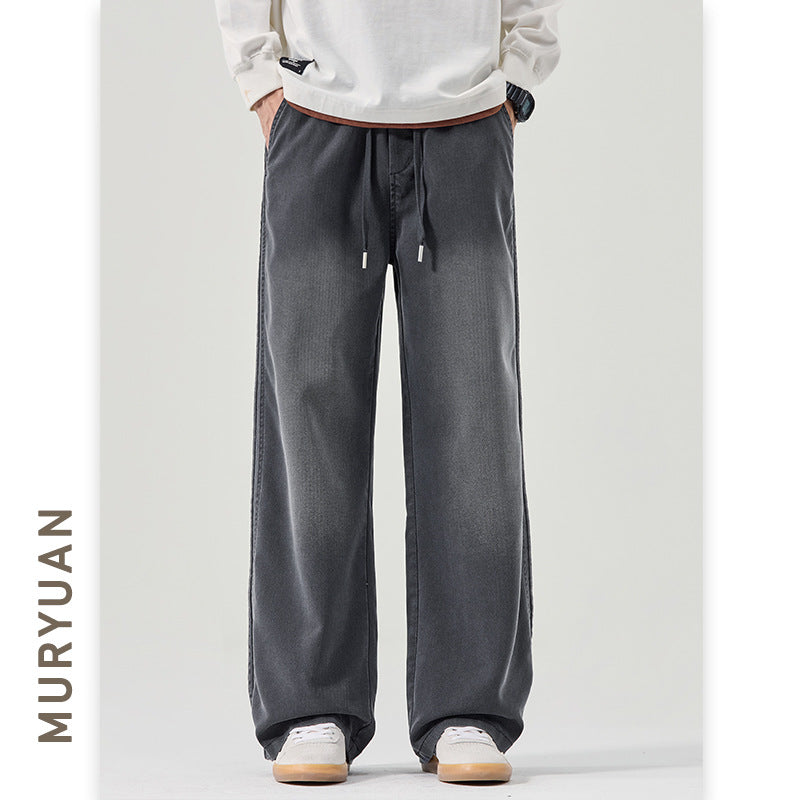 Long Pants for Men in Rayon Lyocell, Vintage Style