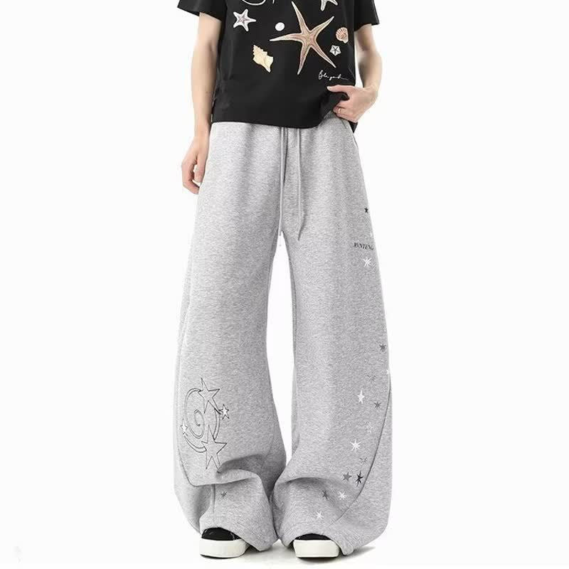 Star Print Blade Sweatpants for Men and Women
