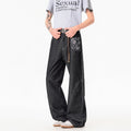 Gray Charcoal Black Wide-Leg Jeans Men