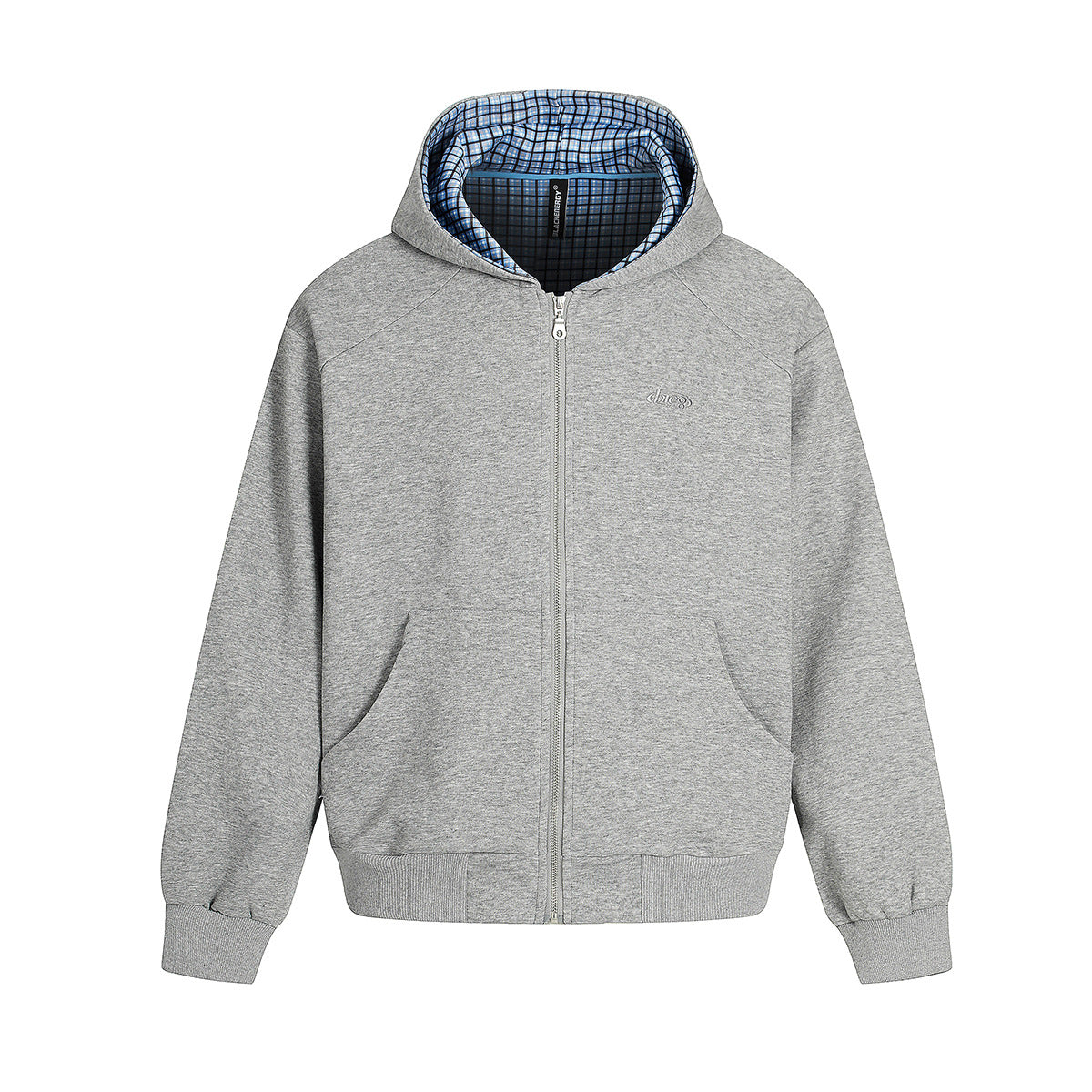 Splicing cardigan zipper hoodie for men