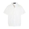 Gun dock pleated short sleeved shirt
