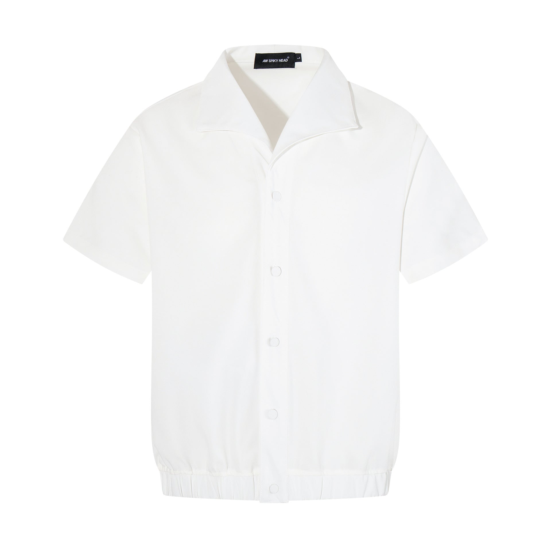 Gun dock pleated short sleeved shirt