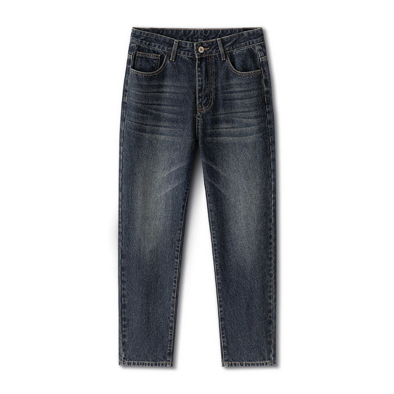Casual Straight-Leg Harlan Denim Pants for Men