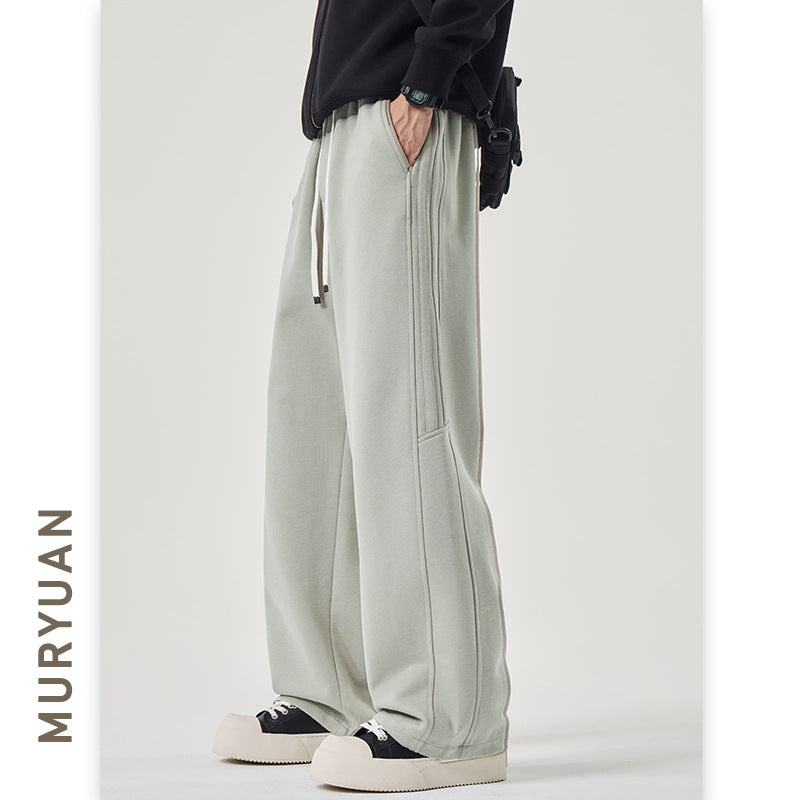 Cleanfit Simple Knit Stripe Casual Pants for Men