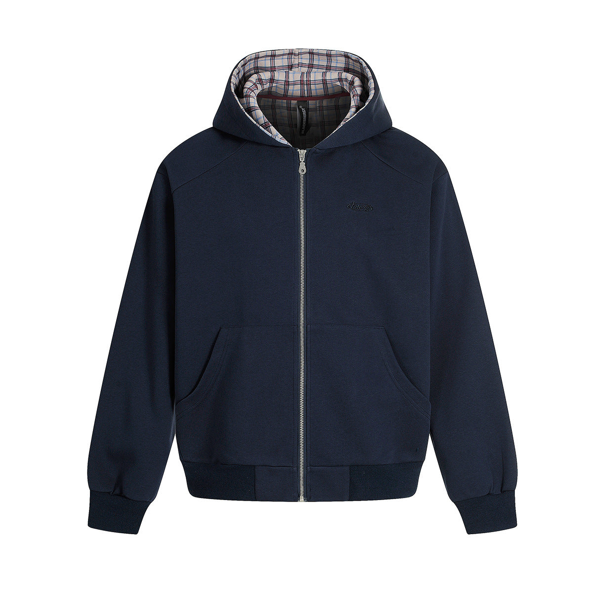 Splicing cardigan zipper hoodie for men