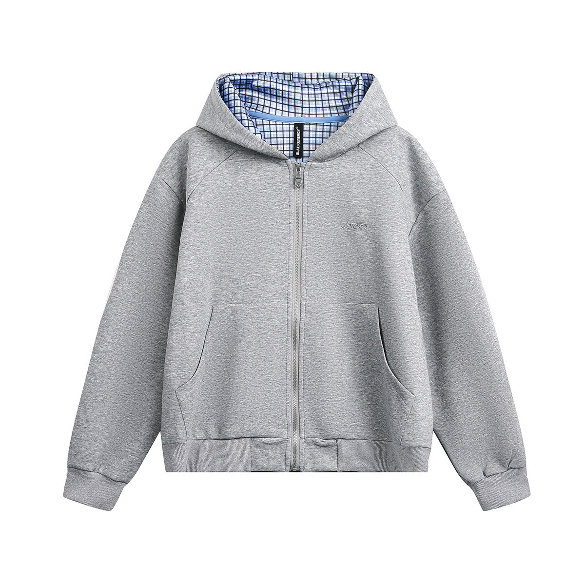 Splicing cardigan zipper hoodie for men