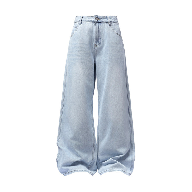 Style Baggy Light Color Denim Pants for Men