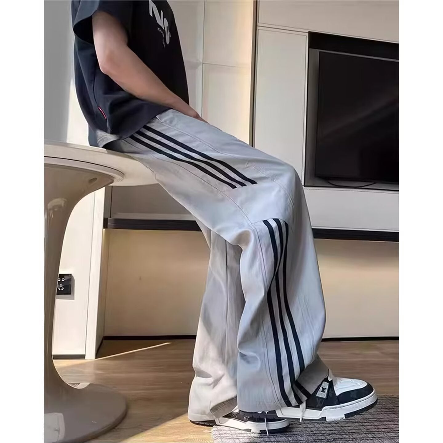 quick-dry ice silk pants for men