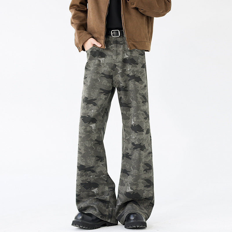 Style Camouflage Tapered Pants for Men