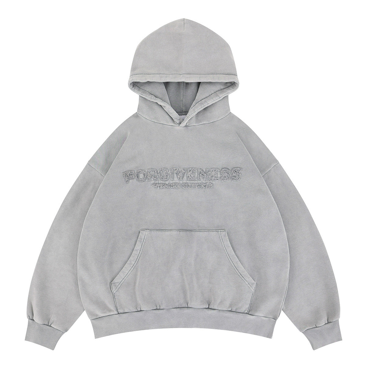 Embroidery Letter Minimalist Hoodie for Men