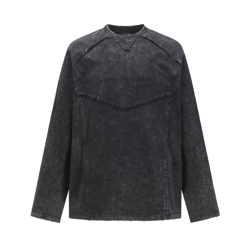 Wash and make old frayed hoodies with water