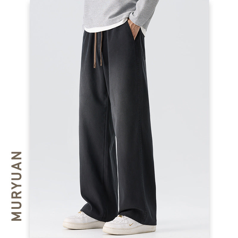 Style Casual Tapered Straight Leg Pants for Men