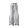 Lightweight Linen-Style Straight Leg Jeans