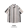Outfit Hollow-Out Shirt Short Sleeve Men