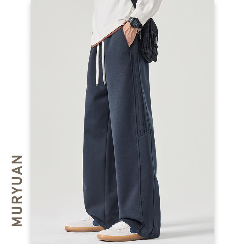 Cleanfit Simple Knit Stripe Casual Pants for Men