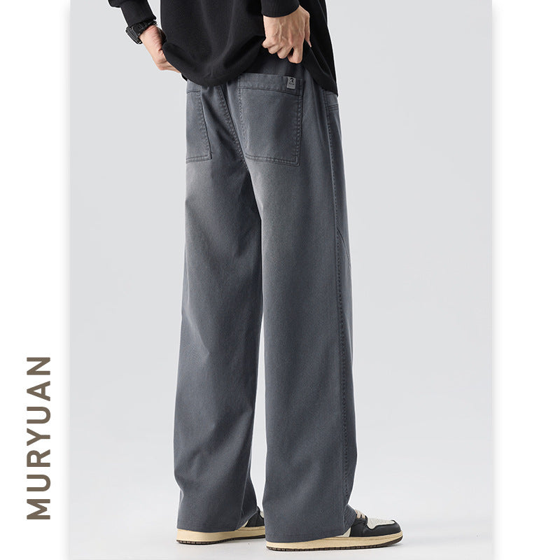 Retro Embroidered Casual Pants for Men