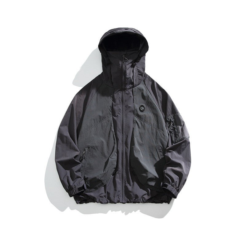 Hooded Jacket for Men Lightweight Cycling Coat Top
