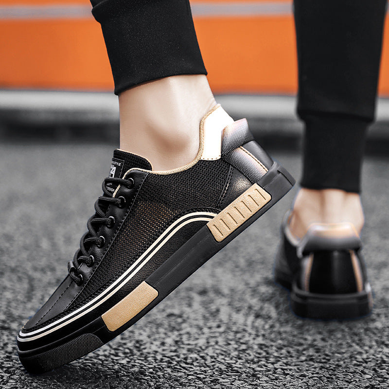 Thin mesh perforated board shoes