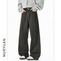 Simple Washed Cotton Casual Pants for Men and Women