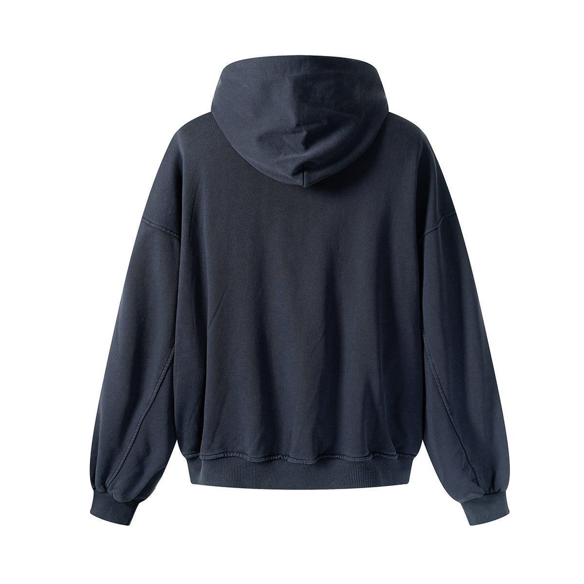 Loose deconstruction zipper hoodie for men