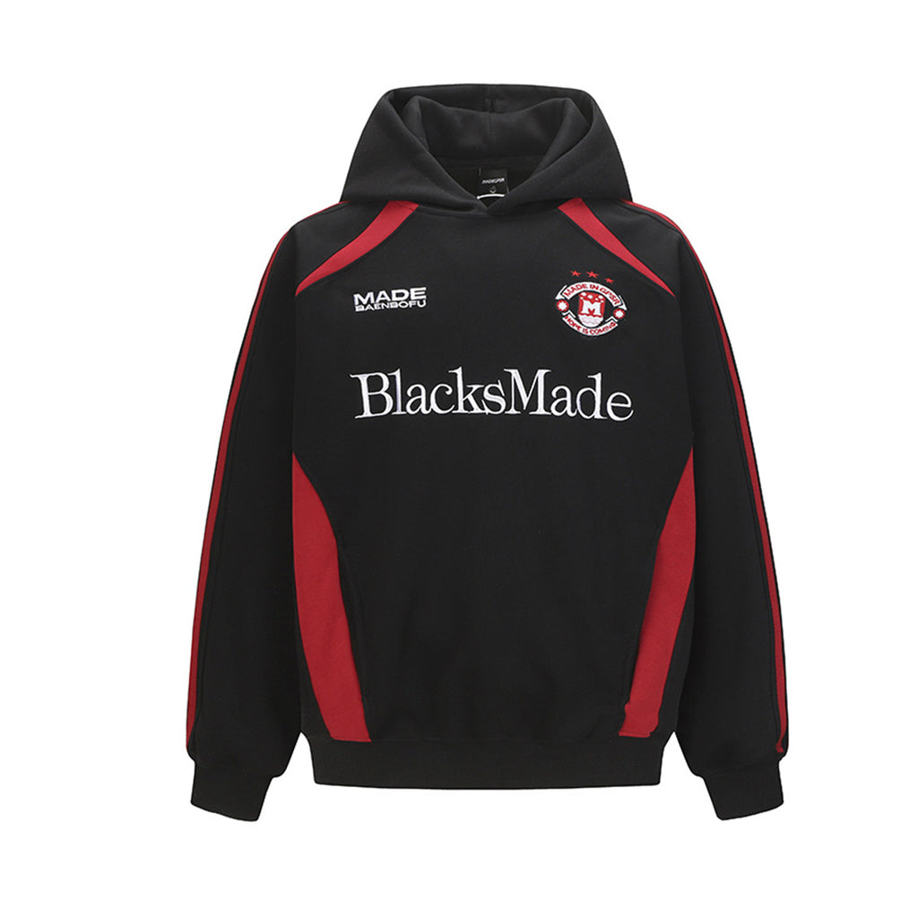 Color blocked sports hoodie for men
