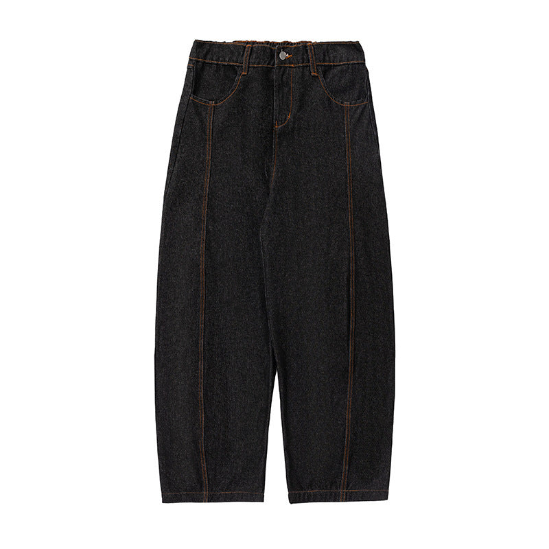 Loose semi elastic jeans for men