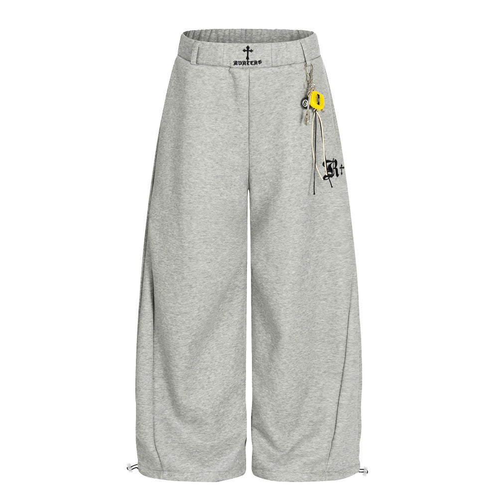 Loose wide leg pants for men