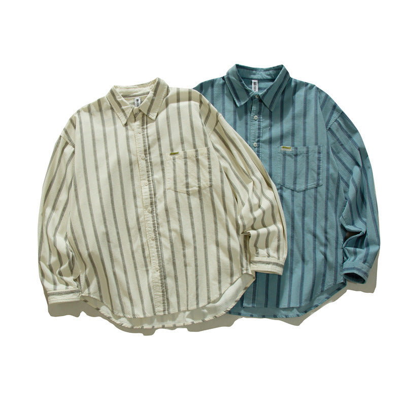 Casual Striped Long Sleeve Shirt