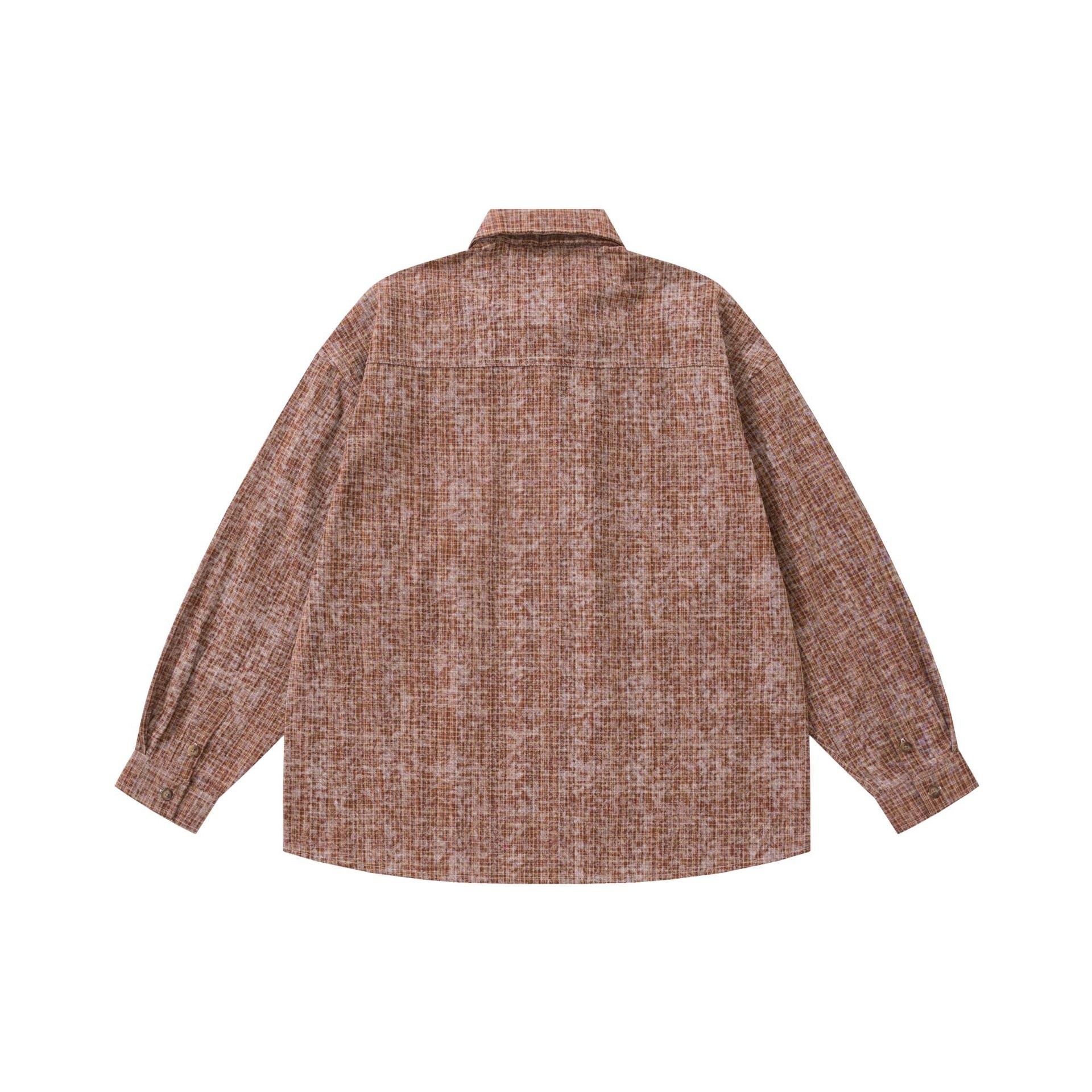 College Wind Long Sleeve Shirt for Men