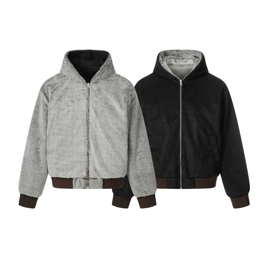 Zipper hooded sweatshirt for men