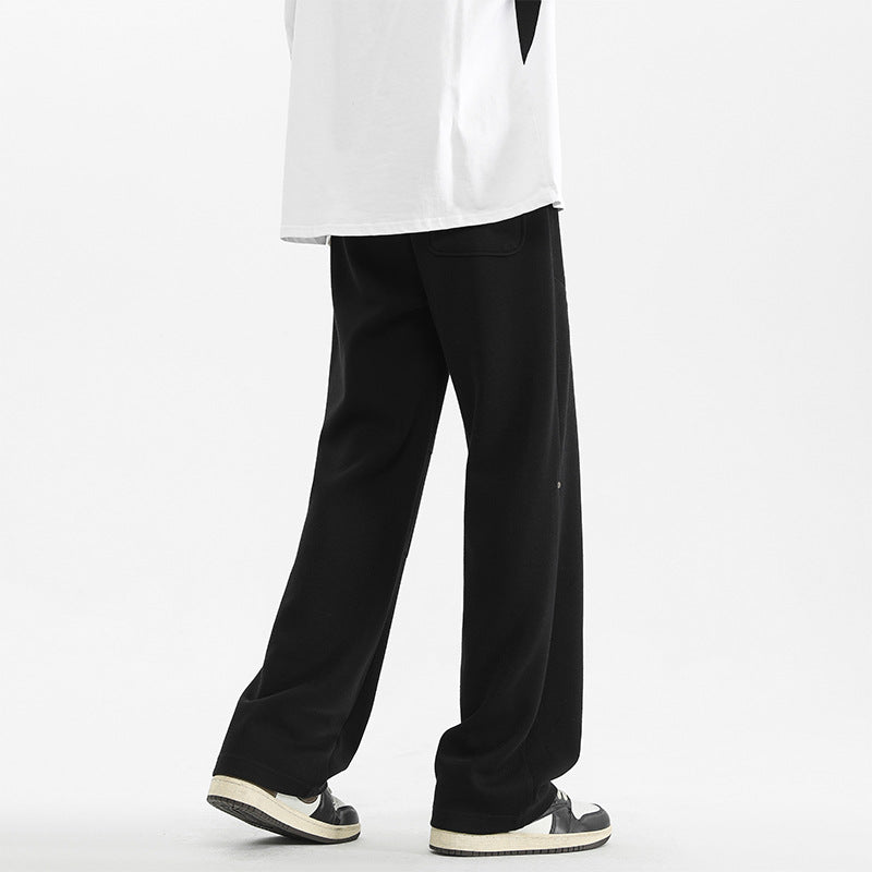 Straight-Leg Casual Pants for Men