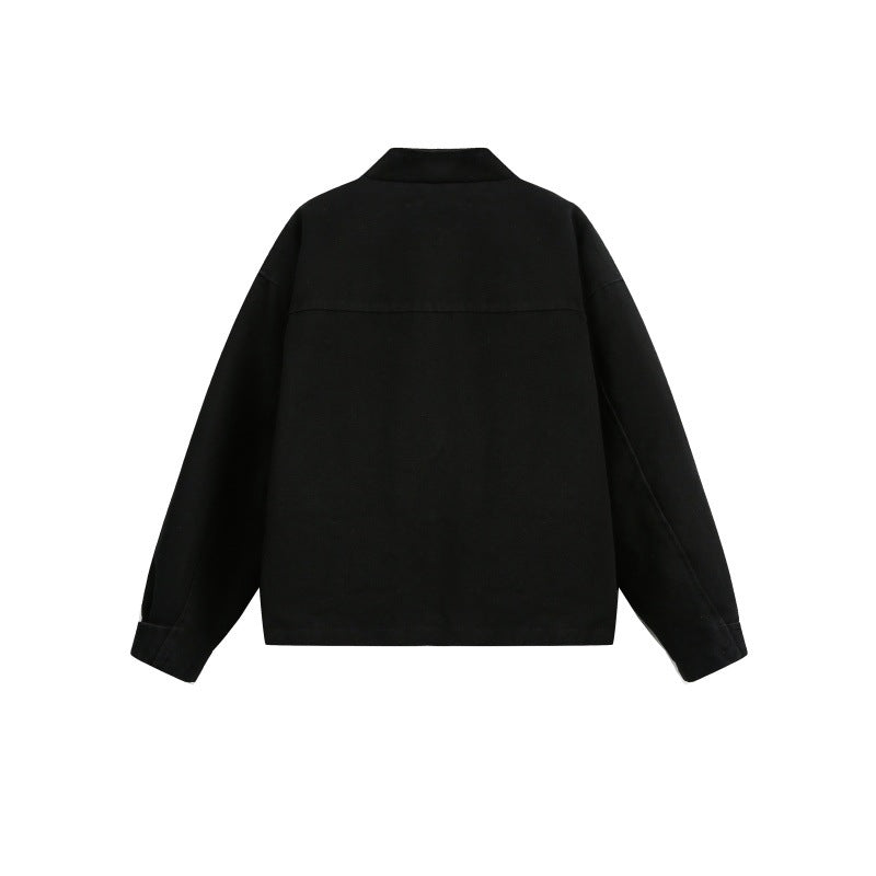 Old collar workwear jacket for men