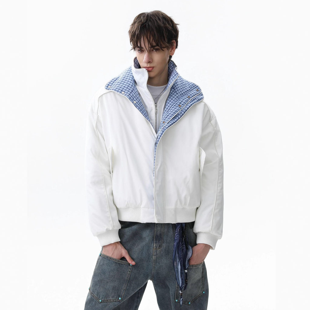 Fake two cotton jackets for men
