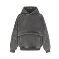 Washed hooded sweatshirt for men