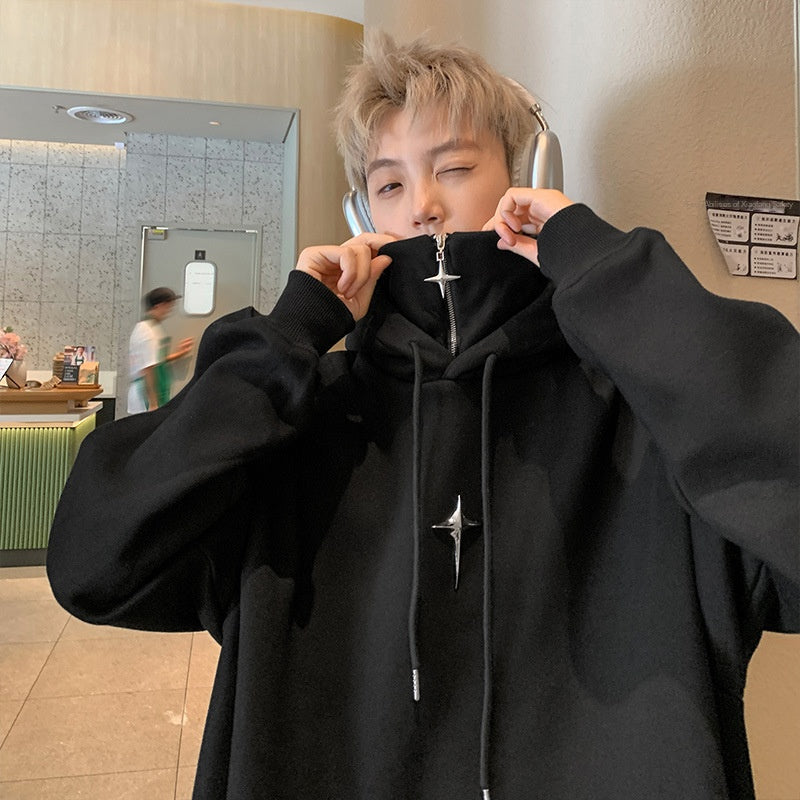 Fake two hooded sweatshirts