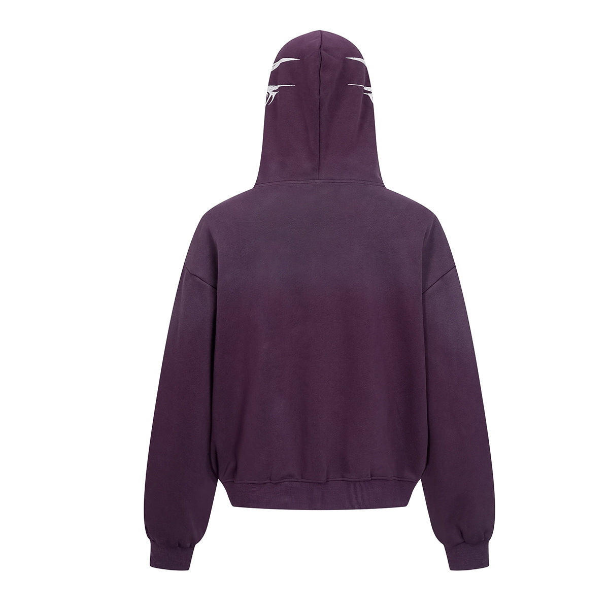 Graffiti cardigan zipper hoodie for men