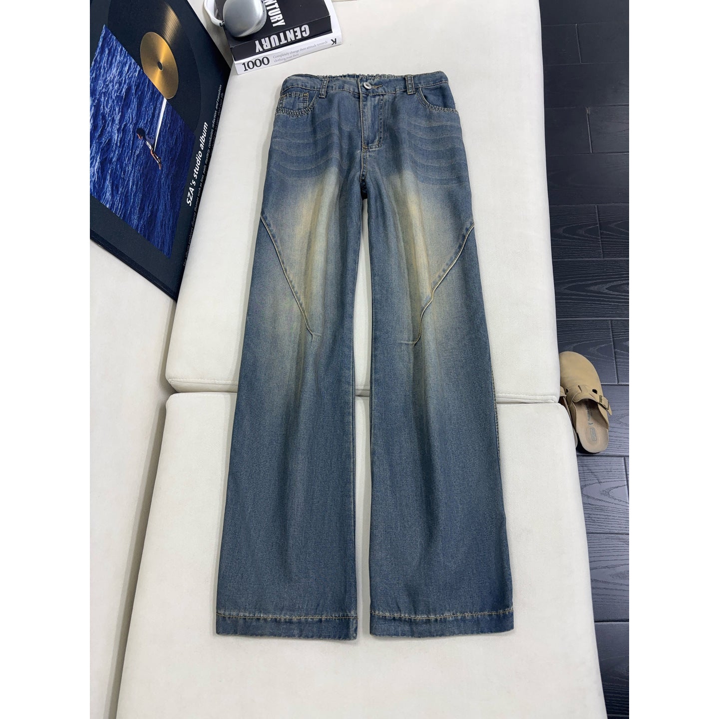 Light Blue Tencel Lyocell Jeans for Men
