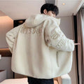 Lamb plush cotton jacket for men