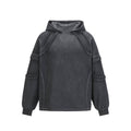 Exposed loop spliced hoodie