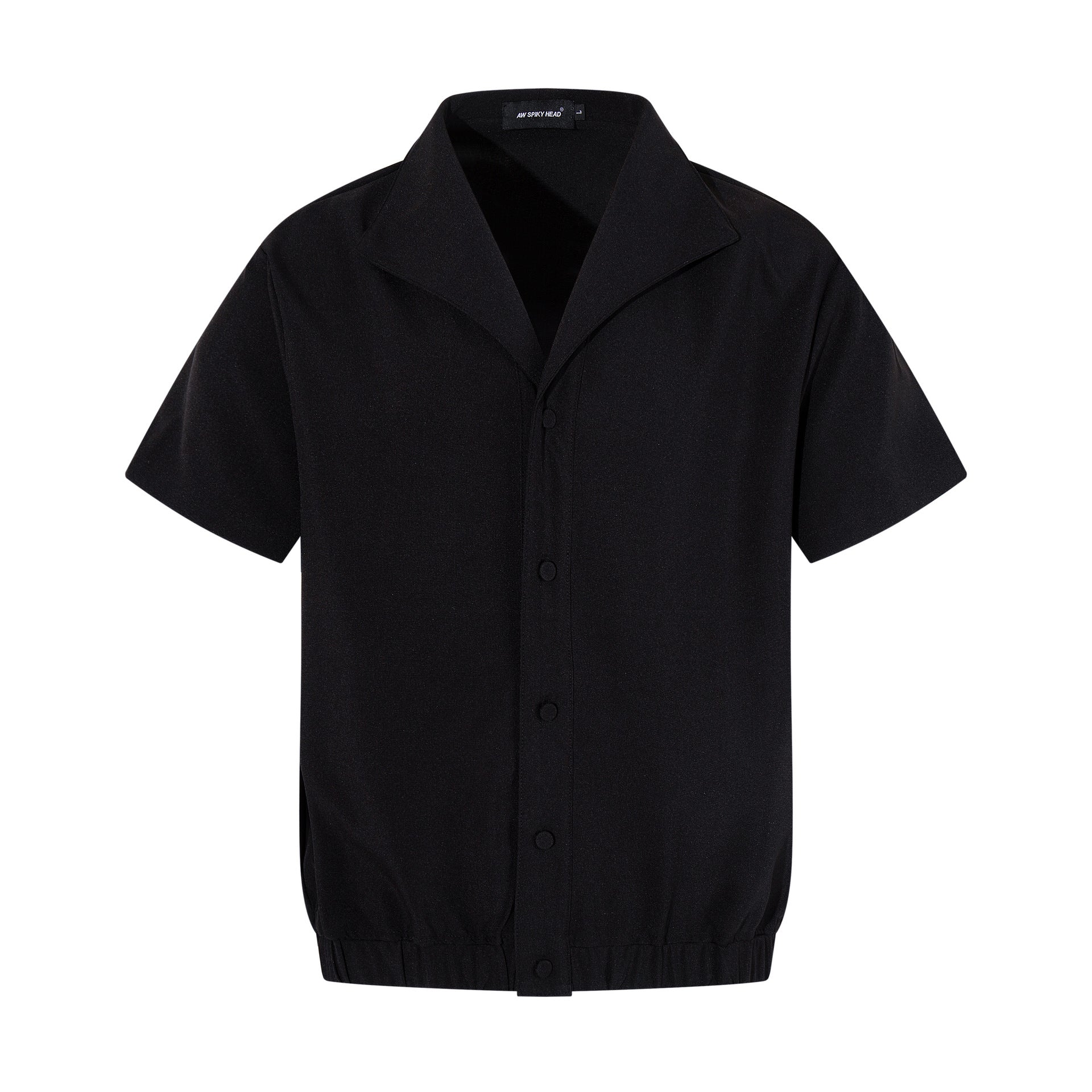 Gun dock pleated short sleeved shirt