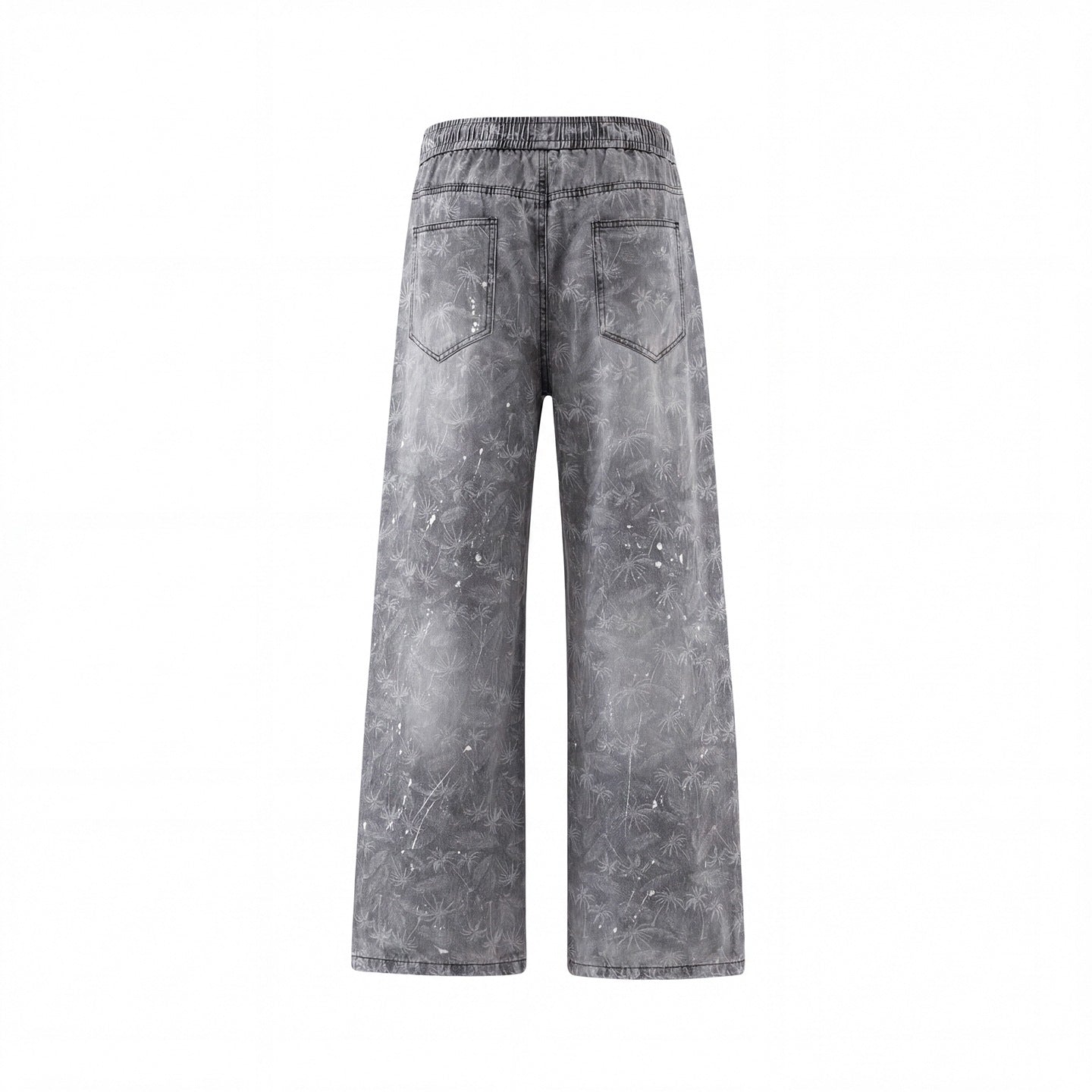 Lightweight Linen-Style Straight Leg Jeans