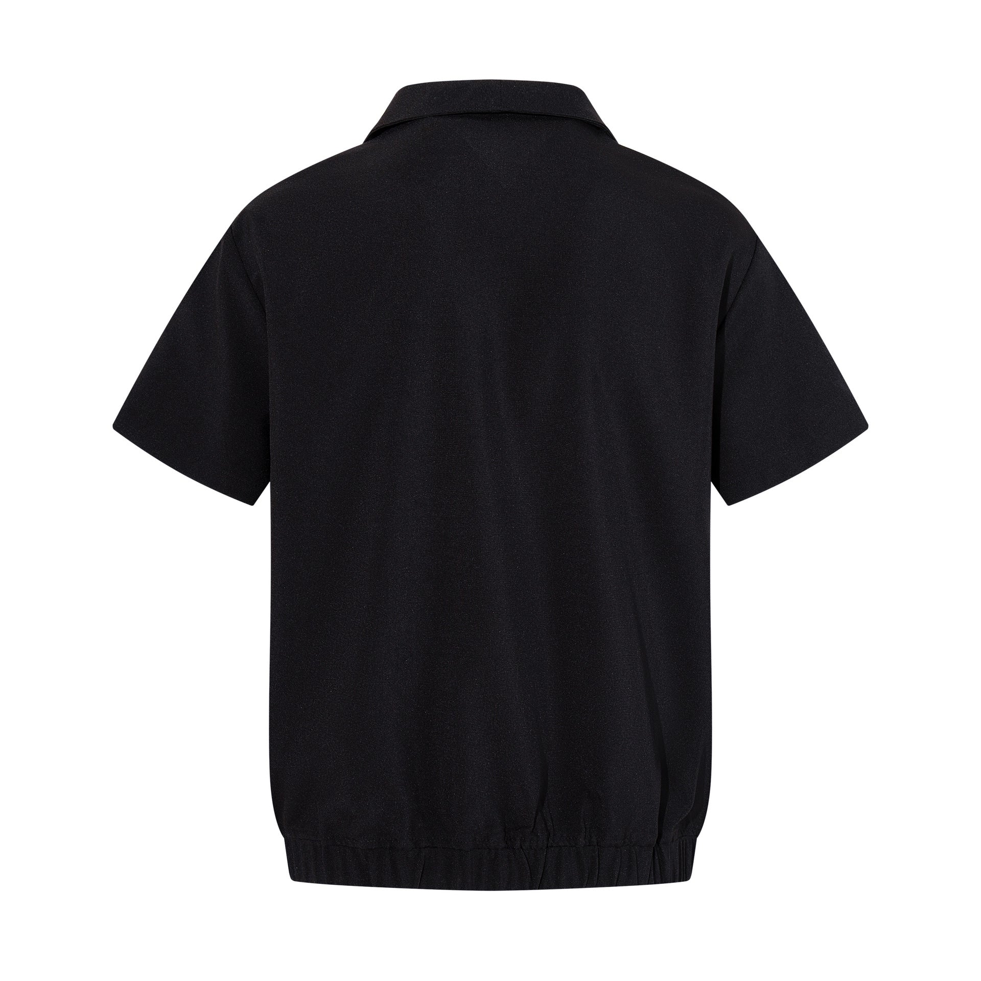 Gun dock pleated short sleeved shirt