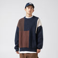 Color block splicing sweater for men