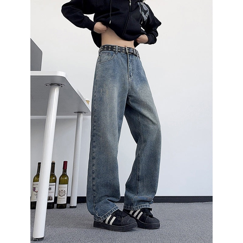 Distressed Denim Pants Men Long Pants