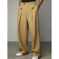 Casual Suit Pants for Men Loose Straight Fit