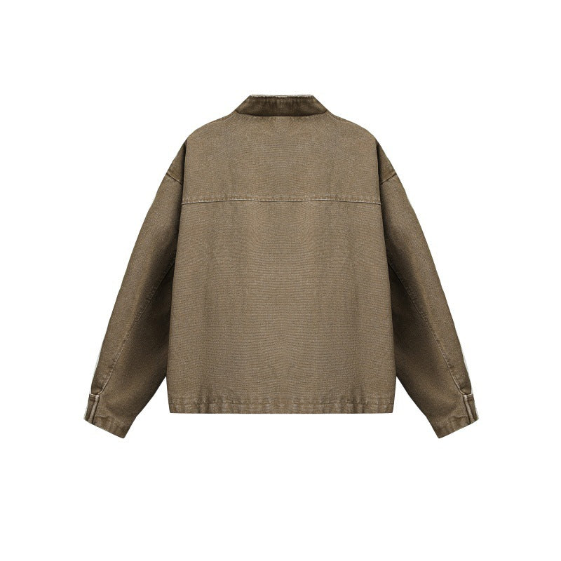 Old collar workwear jacket for men