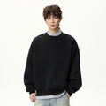 Round neck pullover hoodie for men