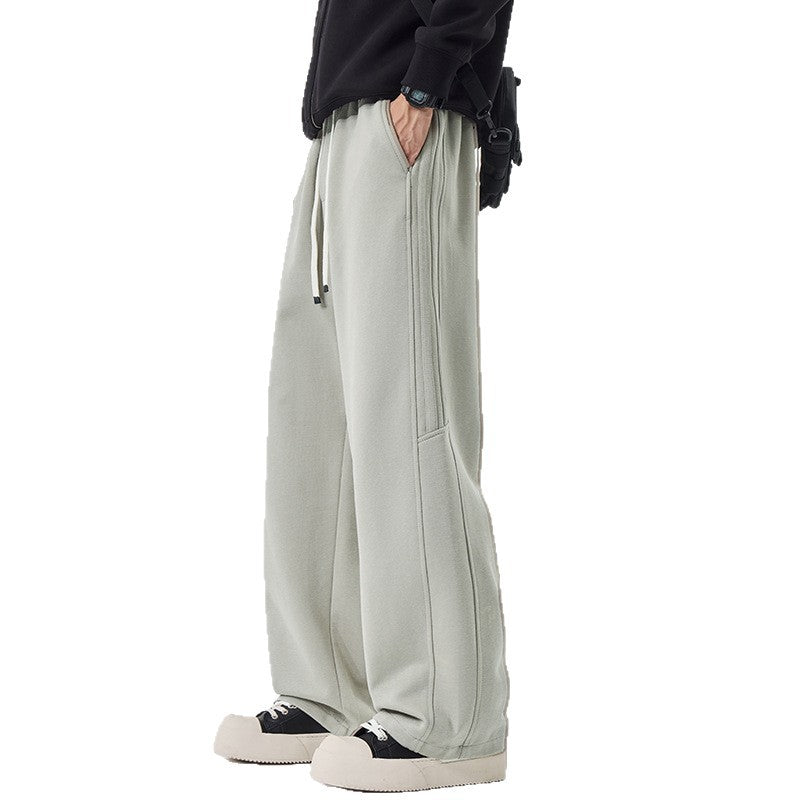 Cleanfit Simple Knit Stripe Casual Pants for Men