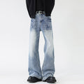 Style Lightning Crack Denim Pants for Men